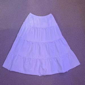 White long summer skirt